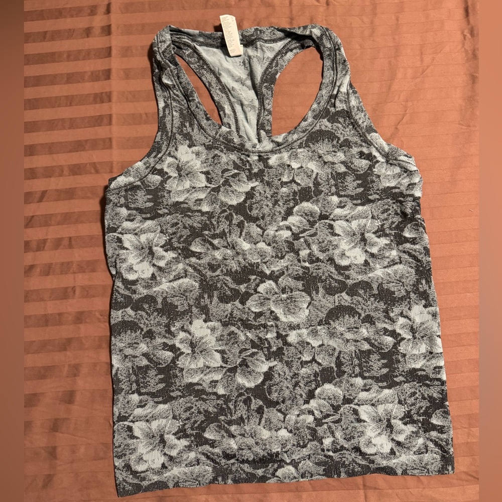 Athleta Teal and Black Textured Tank